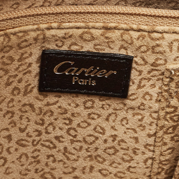 CARTIER Black Leather Medium Panthere de  Bag - Picture 8 of 8